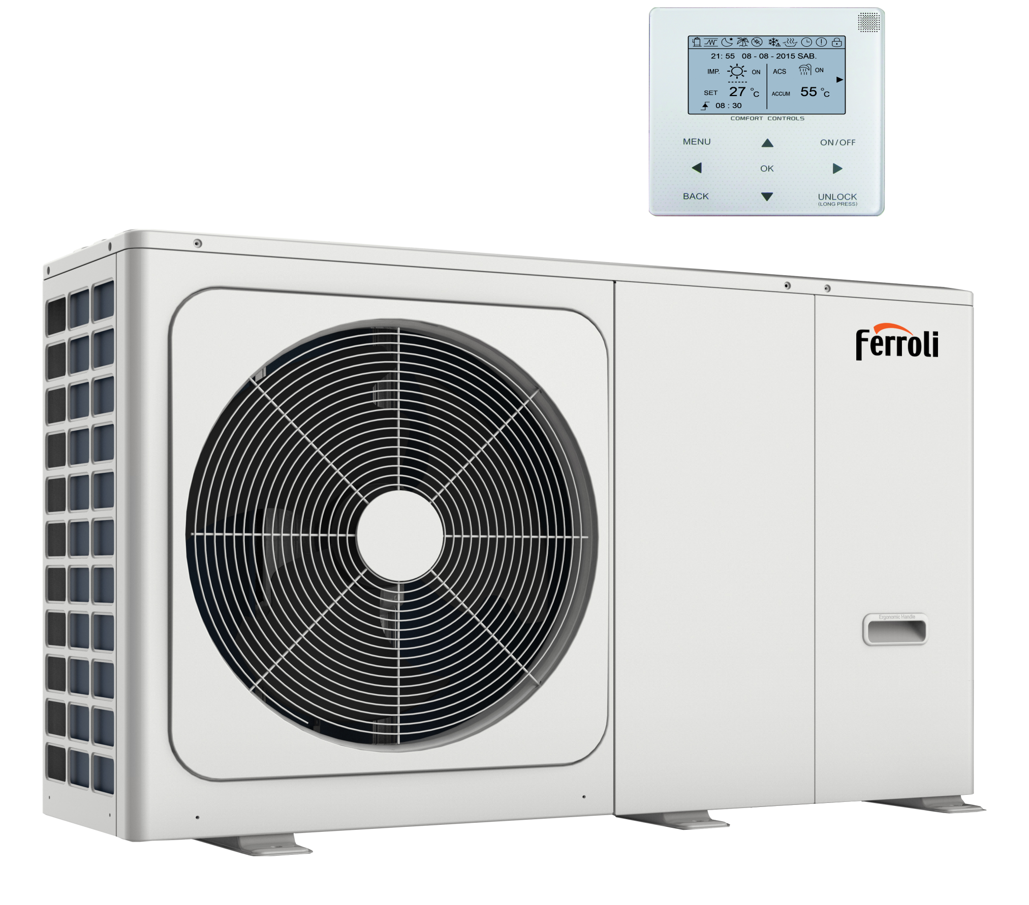 OMNIA M 3.2 - 16T - 380V - Tepelné čerpadlo 16 kW Vzduch - Voda Monoblok - záložný zdroj 9 kW